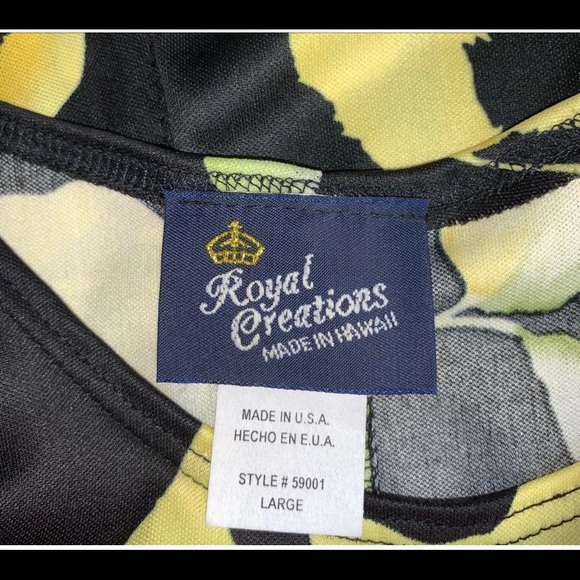 Royal Creations Tropical Dress Sz L - Picture 3 of 3